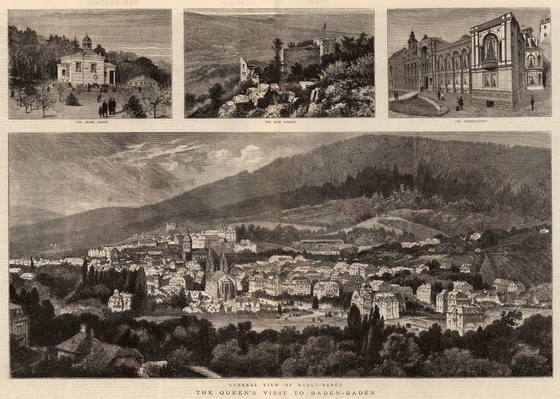 La visita della regina a Baden-Baden da William Henry James Boot