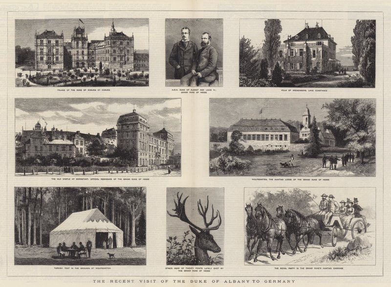 La recente visita del Duca di Albany in Germania da William Henry James Boot