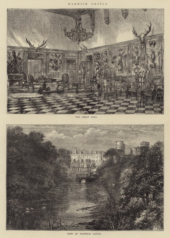 Castello di Warwick da William Henry James Boot
