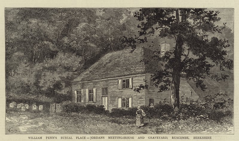 Luogo di sepoltura di William Penn, casa di riunione e cimitero di Jordans, Ruscombe, Berkshire da William Henry James Boot