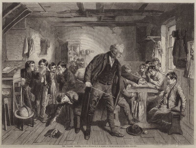 La scuola del villaggio da William Henry Knight