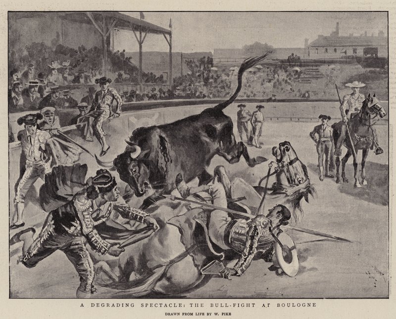 Uno spettacolo degradante, la corrida a Boulogne da William Henry Pike