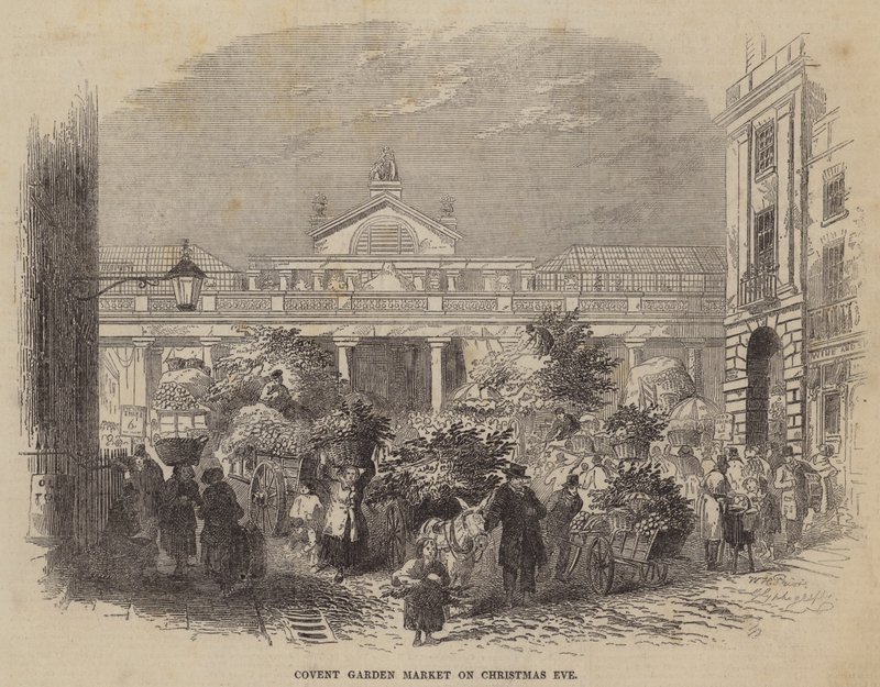 Mercato di Covent Garden alla Vigilia di Natale da William Henry Pike