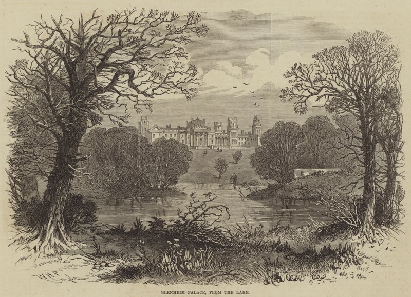 Palazzo di Blenheim, dal Lago da William Henry Prior