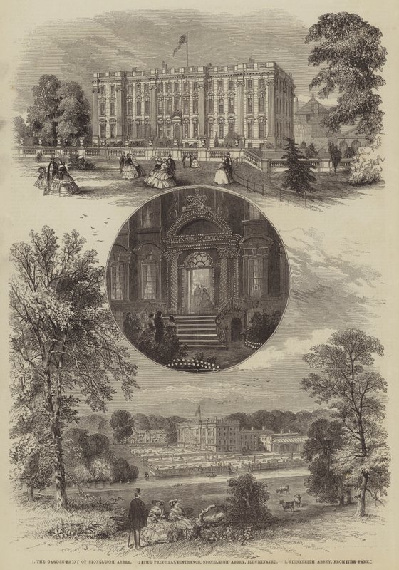 La visita della Regina nel Warwickshire da William Henry Prior