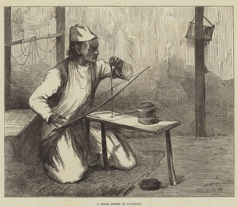 Un perforatore di perle di Lucknow da William Heysham Overend