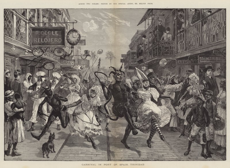 Attraverso due oceani, Carnevale a Port of Spain, Trinidad da William Heysham Overend