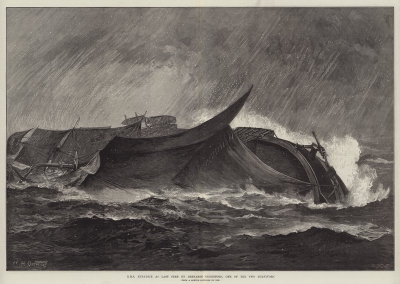 HMS Eurydice come vista l