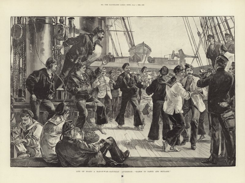 Vita a Bordo di una Nave da Guerra da William Heysham Overend