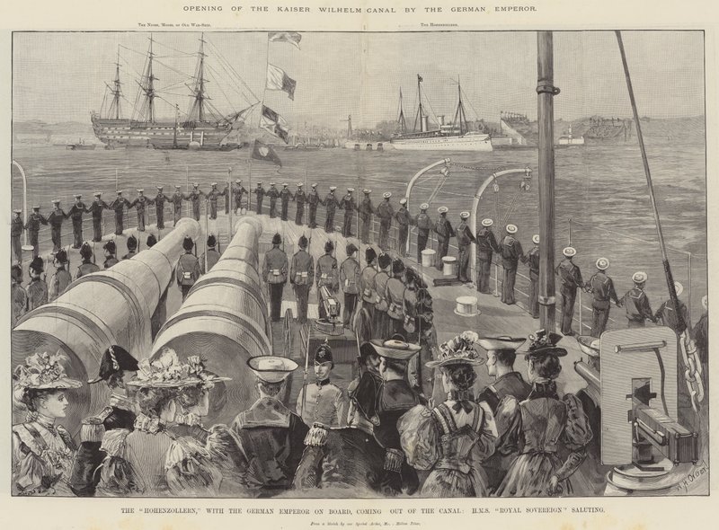 Inaugurazione del Canale Kaiser Wilhelm da parte dell