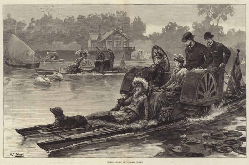 Pic-nic reale a Virginia Water da William Heysham Overend