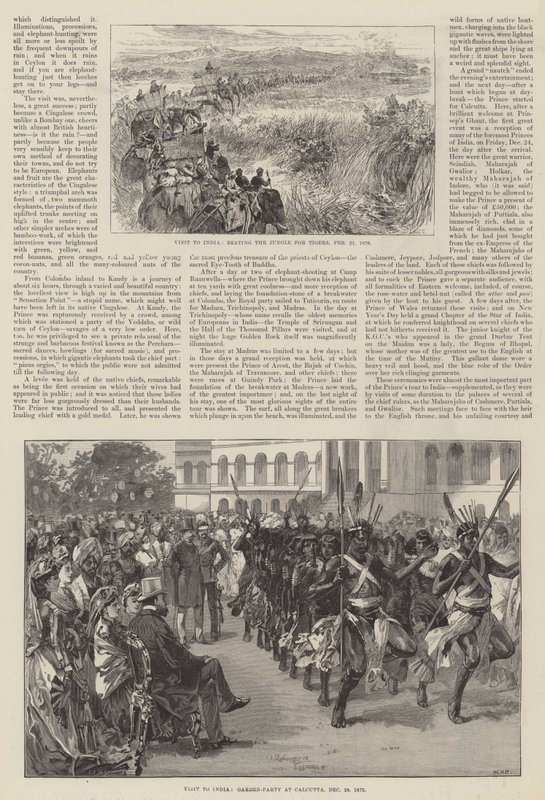 Visita reale in India da William Heysham Overend