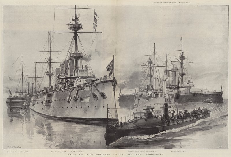 Navi da guerra in costruzione secondo il nuovo programma da William Heysham Overend