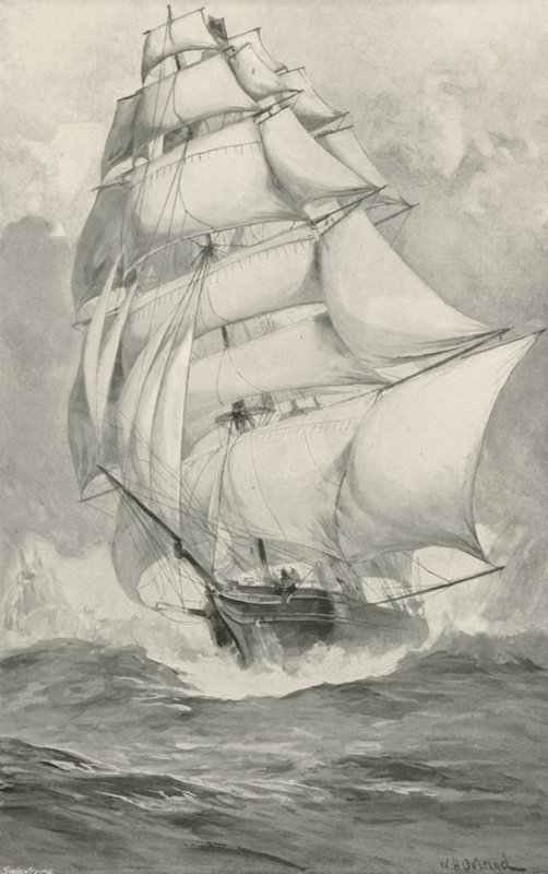 Gare di tea-clipper dalla Cina per il Tamigi da William Heysham Overend