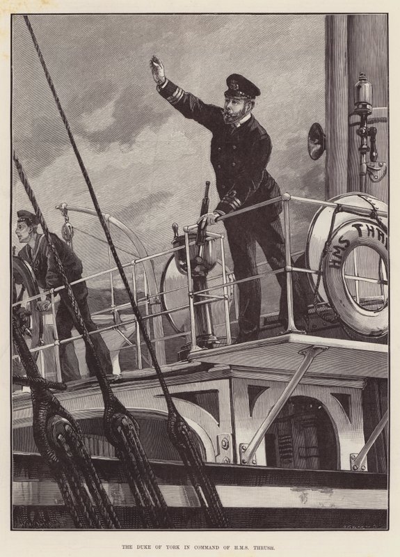 Il Duca di York al Comando della HMS Thrush da William Heysham Overend