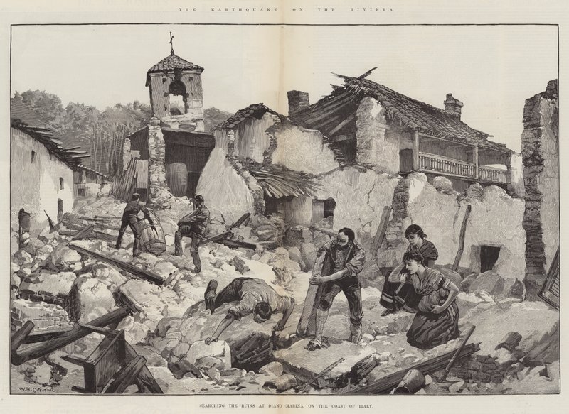 Il terremoto sulla Riviera da William Heysham Overend