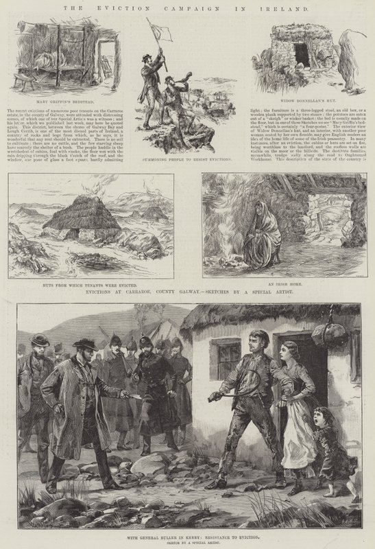 La Campagna di Sfratto in Irlanda da William Heysham Overend