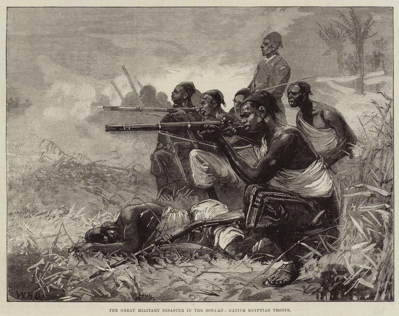 Il grande disastro militare in Sudan, truppe egiziane native da William Heysham Overend