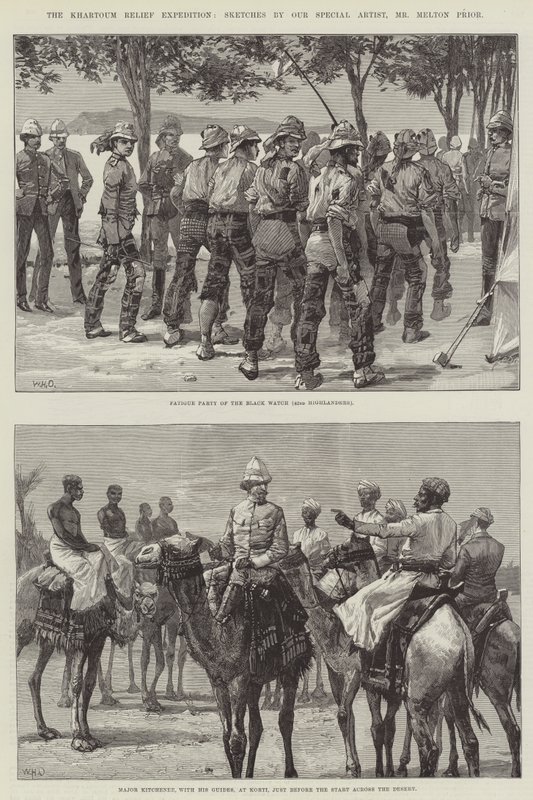 La spedizione di soccorso di Khartoum da William Heysham Overend