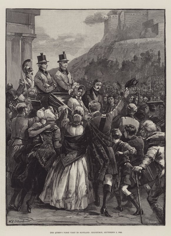 La prima visita della regina in Scozia, Edimburgo, 3 settembre 1842 da William Heysham Overend