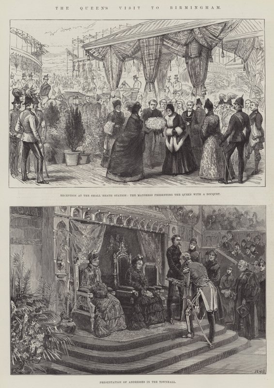 La visita della Regina a Birmingham da William Heysham Overend