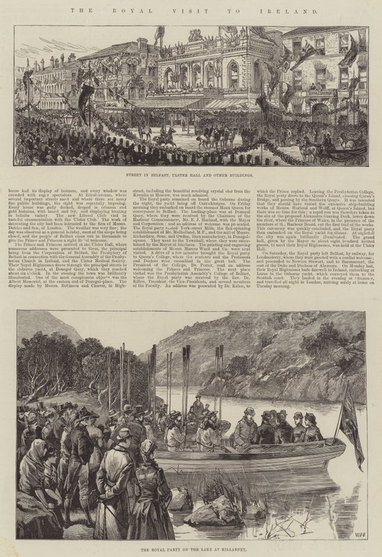 La Visita Reale in Irlanda da William Heysham Overend