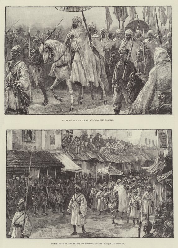 Il sultano del Marocco a Tangeri da William Heysham Overend