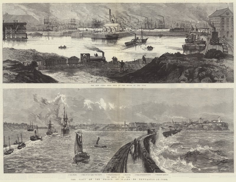 La visita del Principe di Galles a Newcastle-on-Tyne da William Heysham Overend