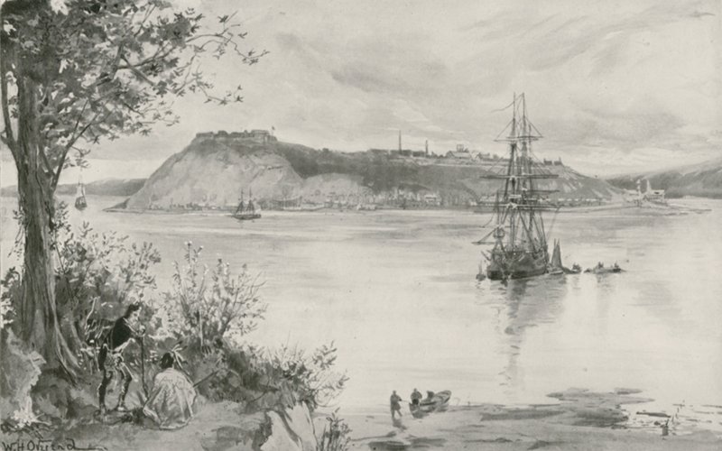 Veduta della Città e della Fortezza di Quebec. A.D. 1759 da William Heysham Overend