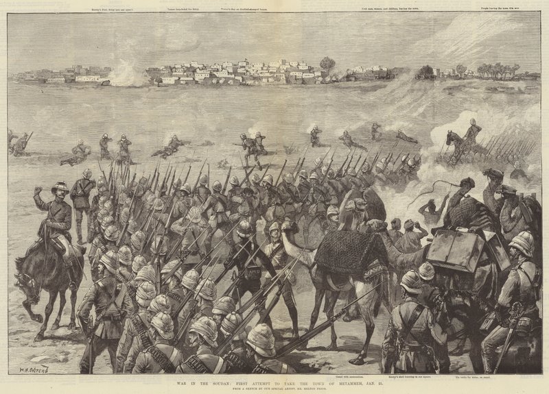 Guerra nel Sudan, primo tentativo di prendere la città di Metammeh, 21 gennaio da William Heysham Overend