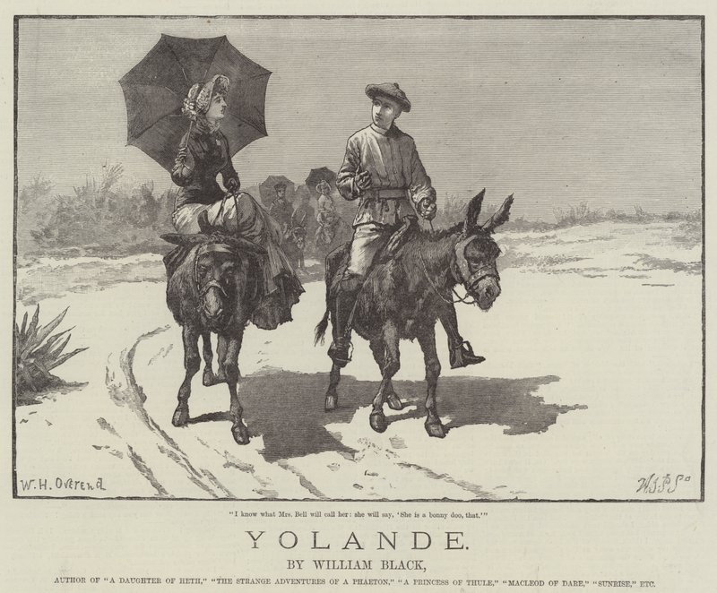 Yolande, di William Black da William Heysham Overend
