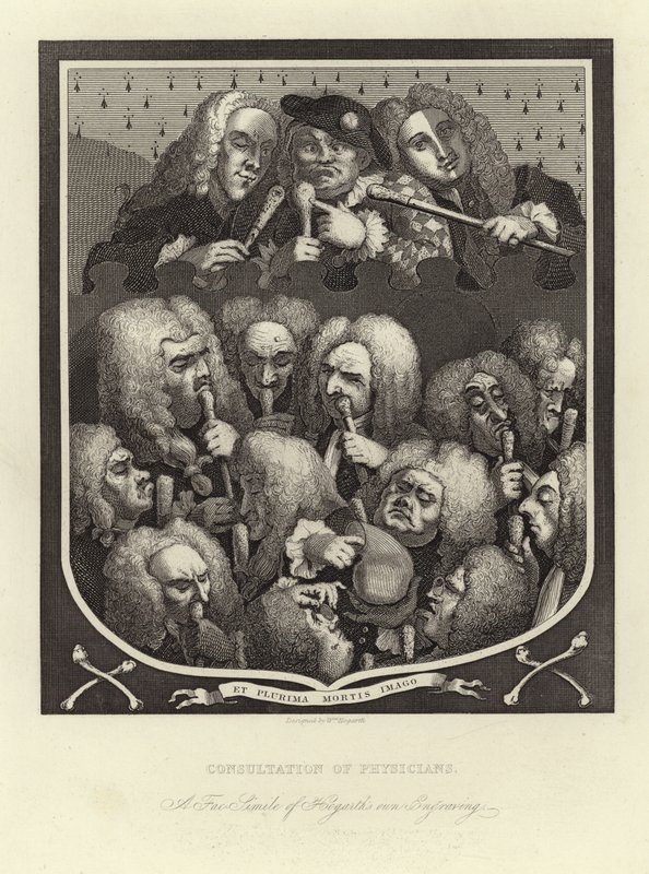 Consultazione di medici da William Hogarth