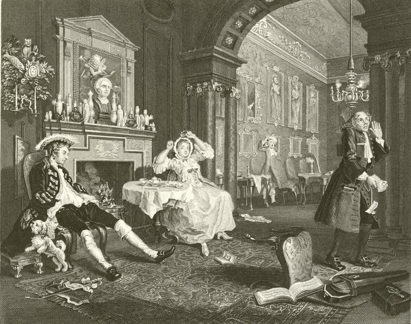 Il matrimonio alla moda da William Hogarth