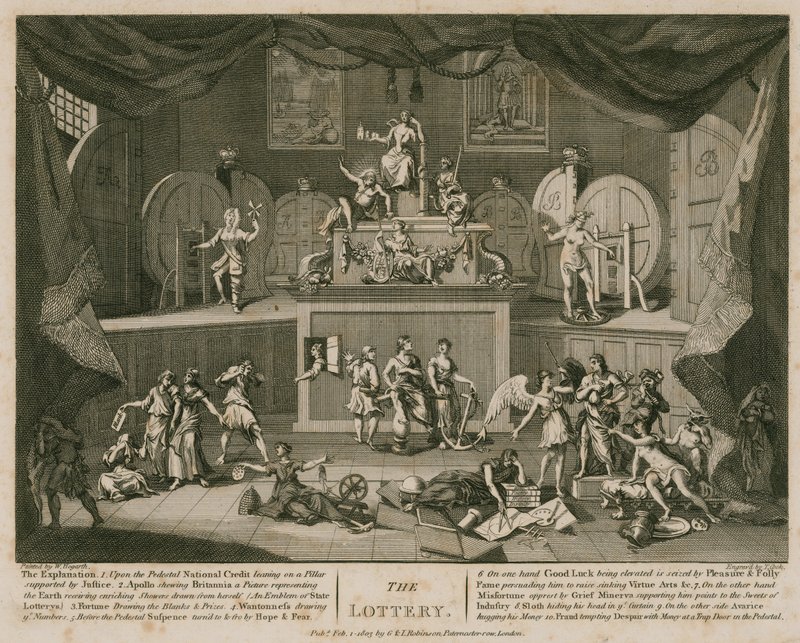 La lotteria da William Hogarth