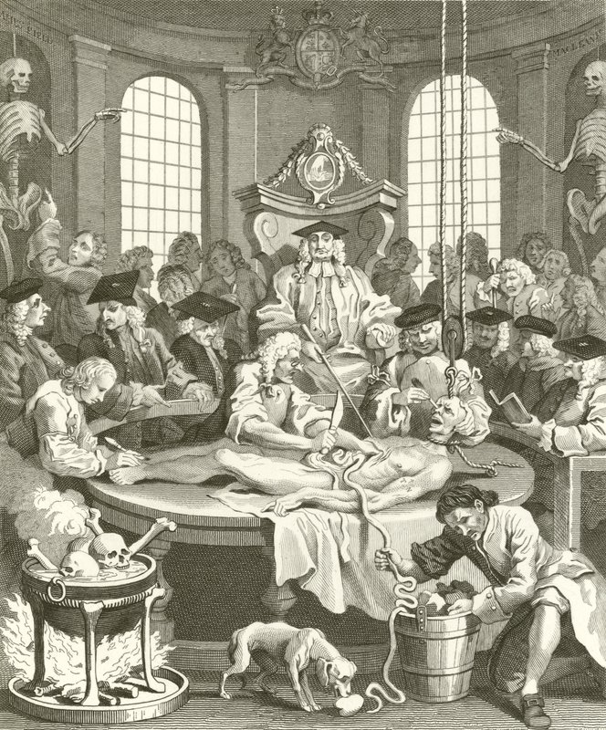 Le quattro fasi della crudeltà da William Hogarth