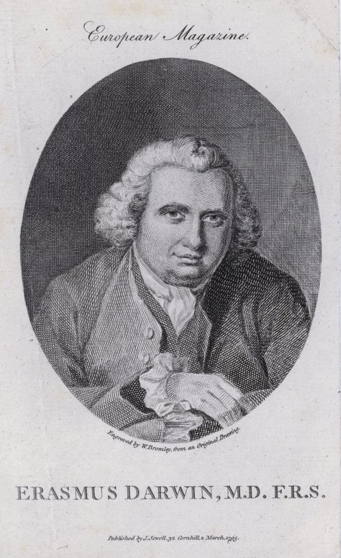 Erasmus Darwin, medico inglese, filosofo naturale, poeta e sostenitore dell