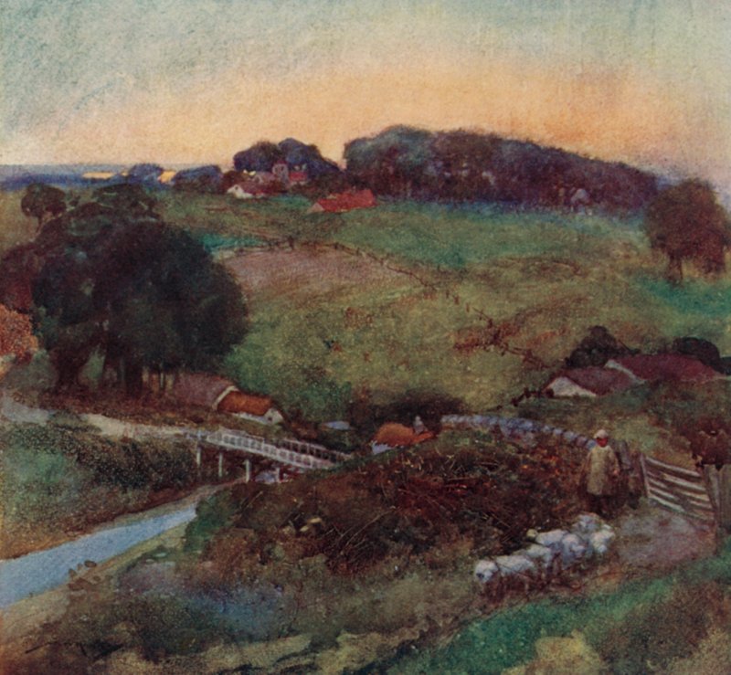 Illustrazione per The Deserted Village di Oliver Goldsmith da William Lee Hankey