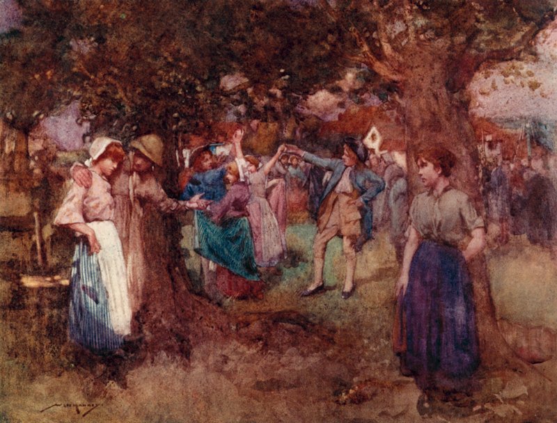Illustrazione per The Deserted Village di Oliver Goldsmith da William Lee Hankey