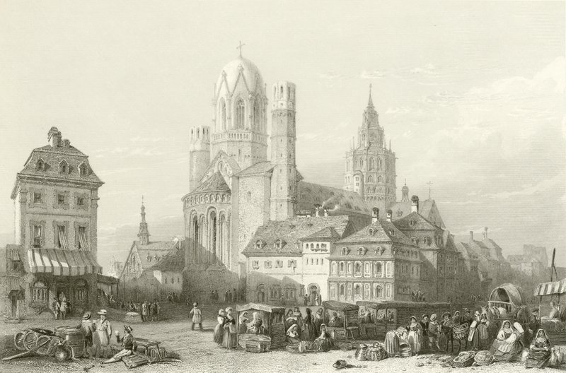 Cattedrale di Magonza, Reno da William Leighton Leitch
