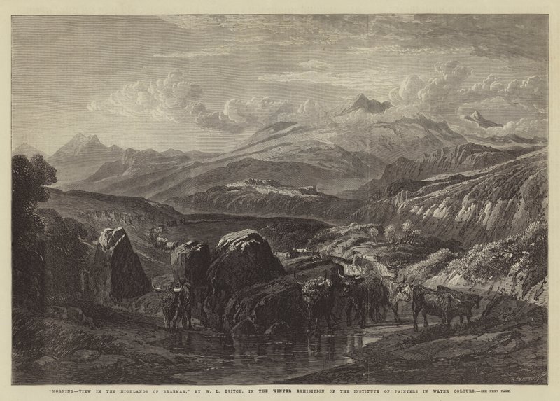 Mattina, vista nelle Highlands di Braemar, nella mostra invernale dell