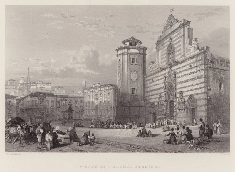 Piazza Del Duomo, Messina da William Leighton Leitch
