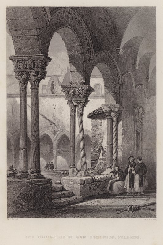 I Chiostri di San Domenico, Palermo da William Leighton Leitch