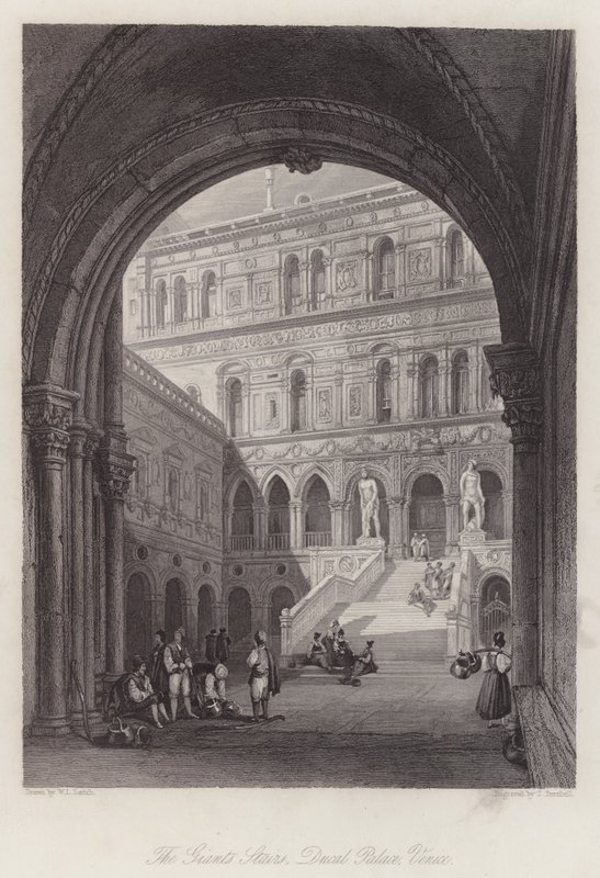 Le Scale dei Giganti, Palazzo Ducale, Venezia da William Leighton Leitch