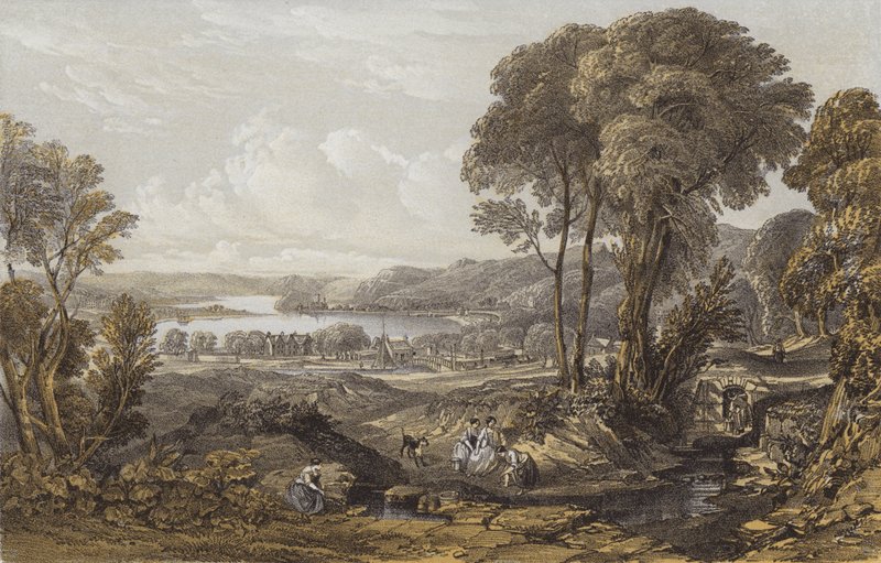 Vista del Clyde sopra il traghetto di Erskine da William Leighton Leitch