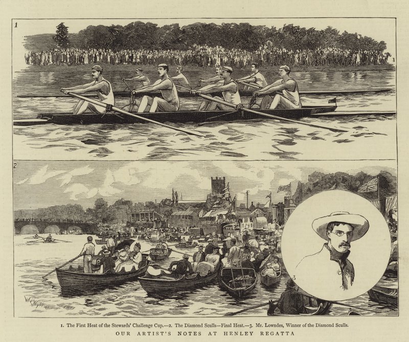 Note del nostro artista alla regata di Henley da William Lionel Wyllie