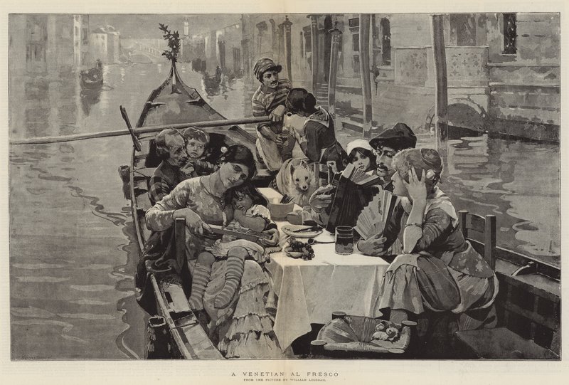 Un Veneziano Al Fresco da William Logsdail