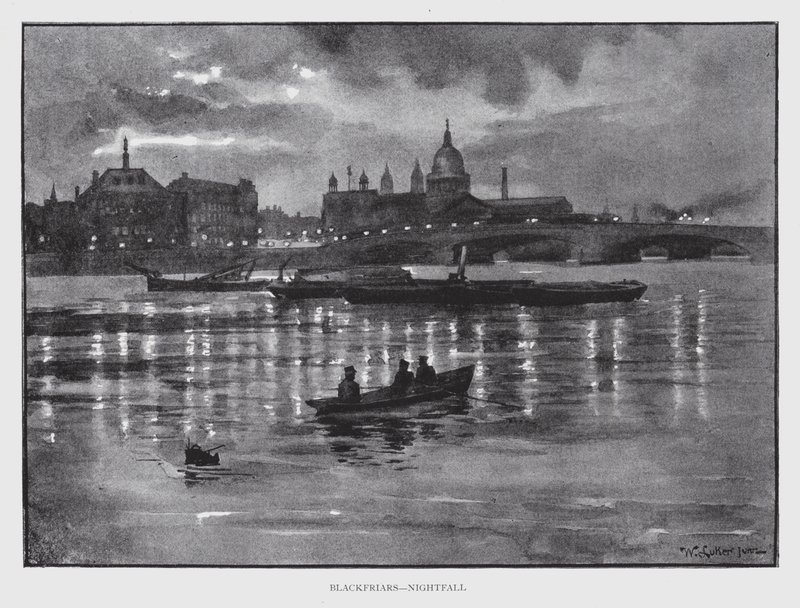 Blackfriars, al crepuscolo da William Luker
