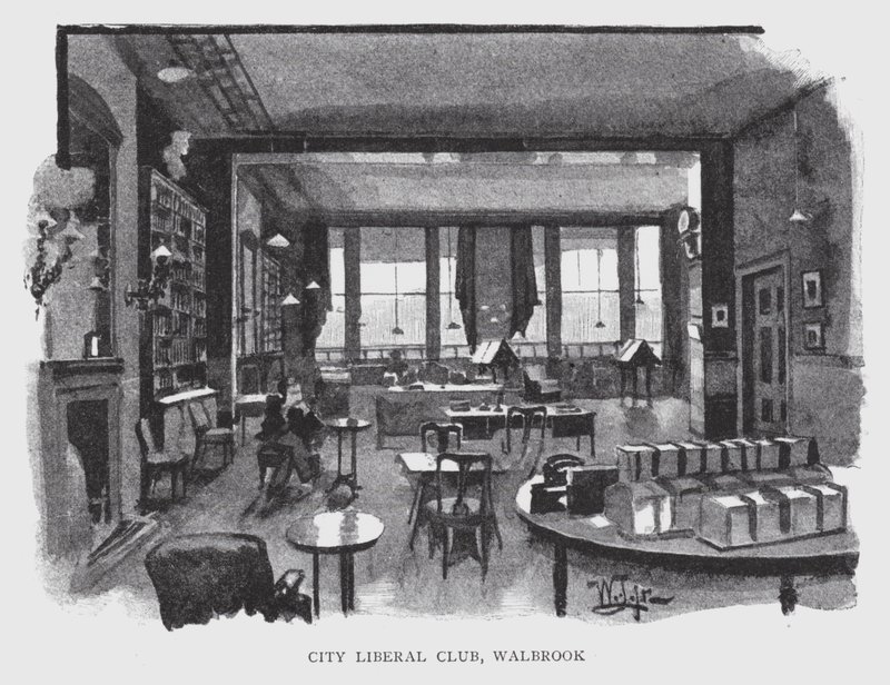 City Liberal Club, Walbrook da William Luker