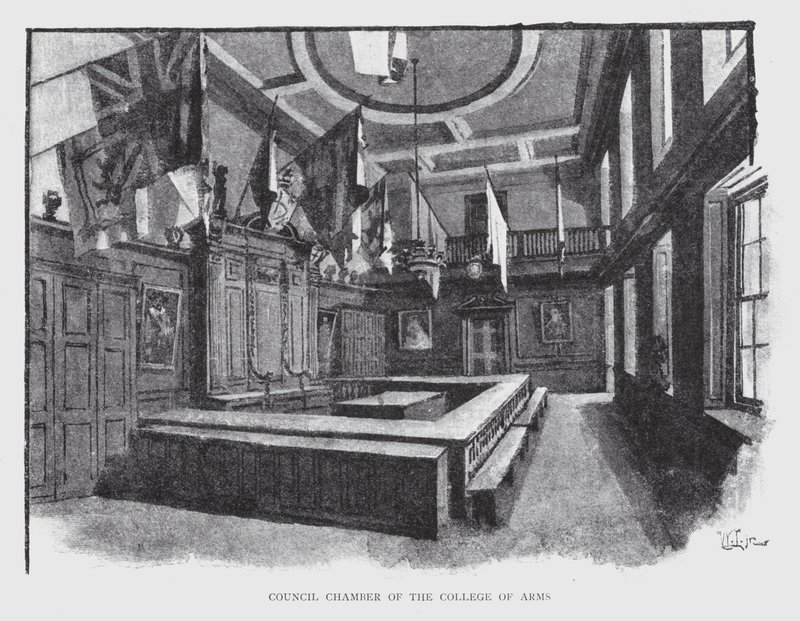 Sala del Consiglio del College of Arms da William Luker