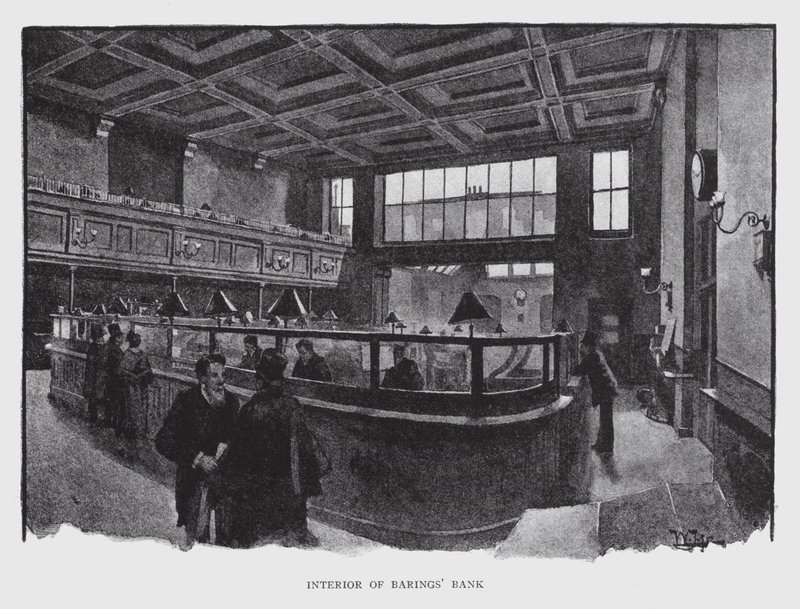 Interno della banca Barings da William Luker